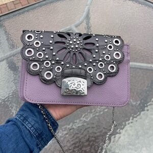 Brighton Glam Rock Snappy Flap Purple Purse